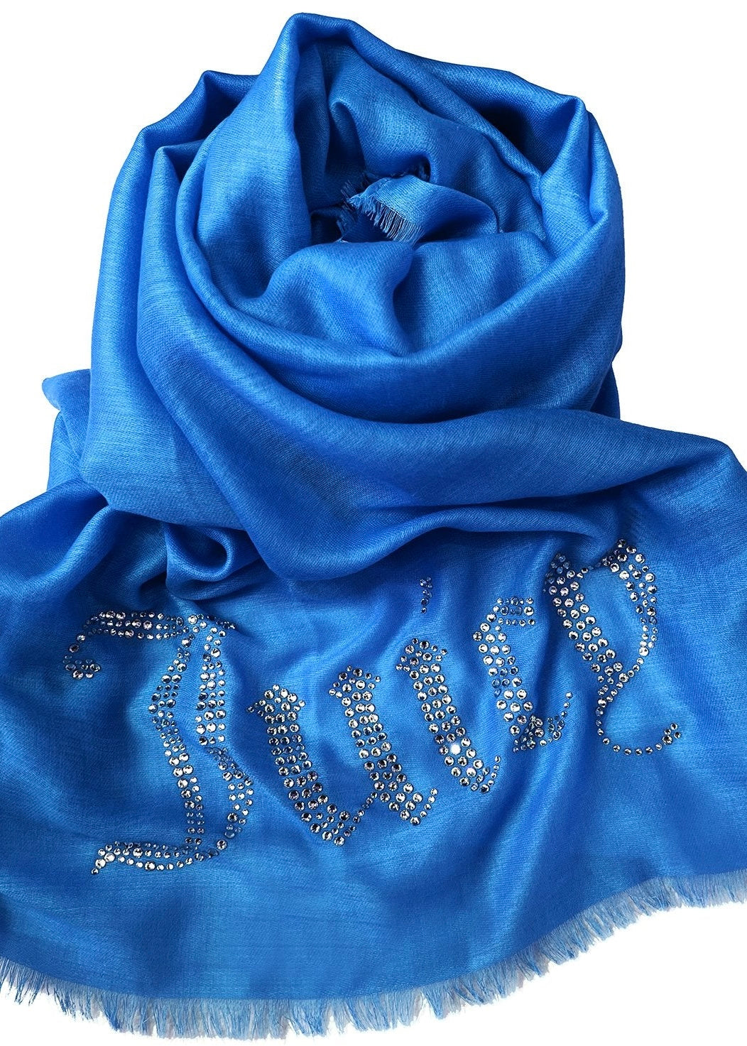 JUICY COUTURE - Sciarpa con logo in strass