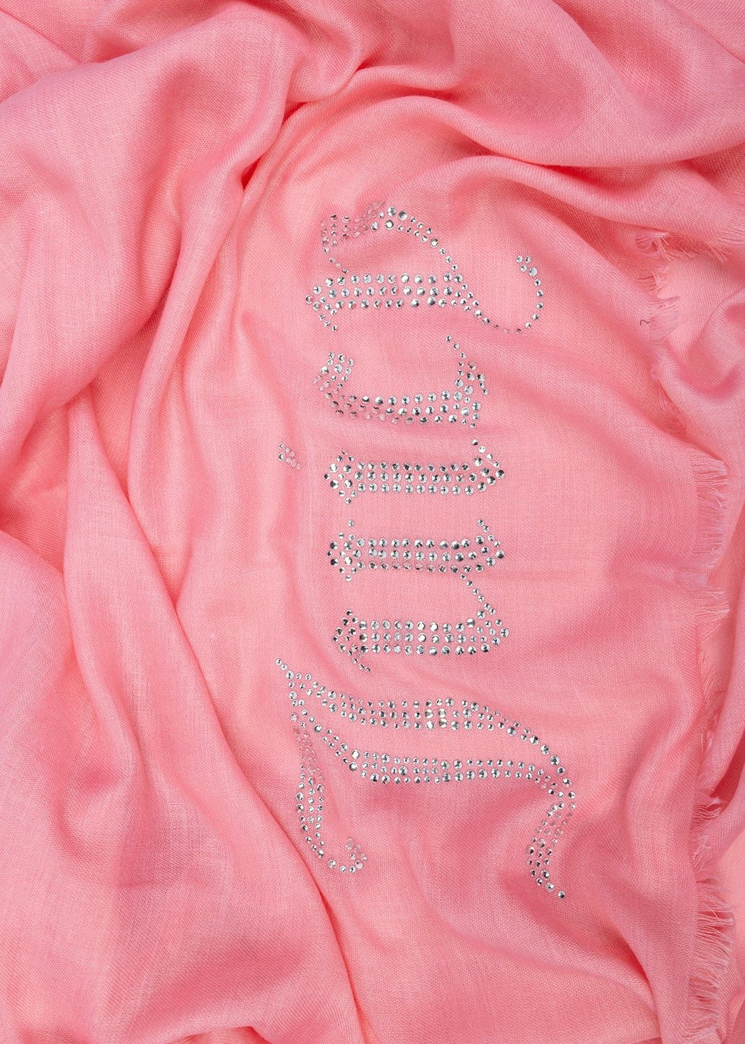 JUICY COUTURE - Sciarpa con logo in strass
