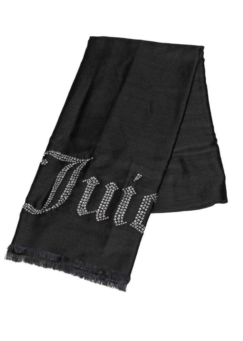 JUICY COUTURE - Sciarpa con logo in strass