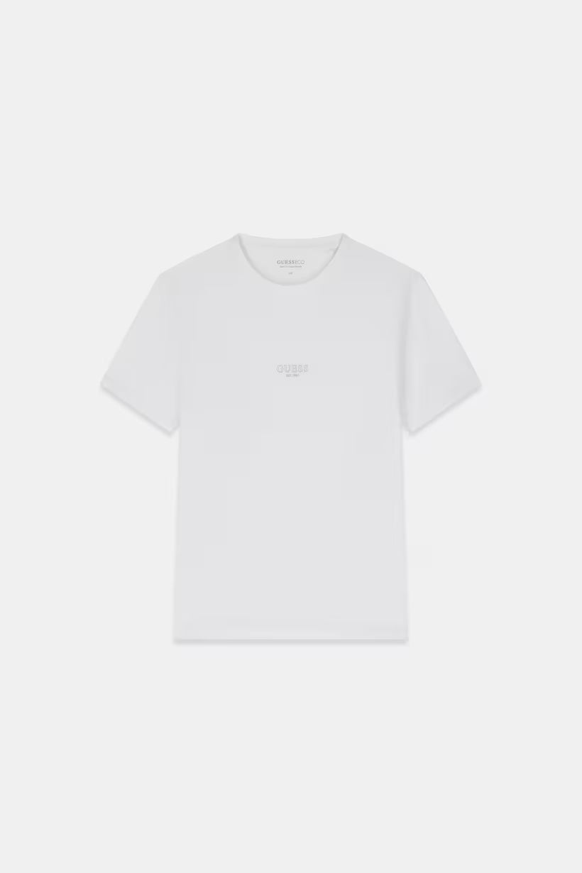 GUESS - T-shirt con logo gommato uomo
