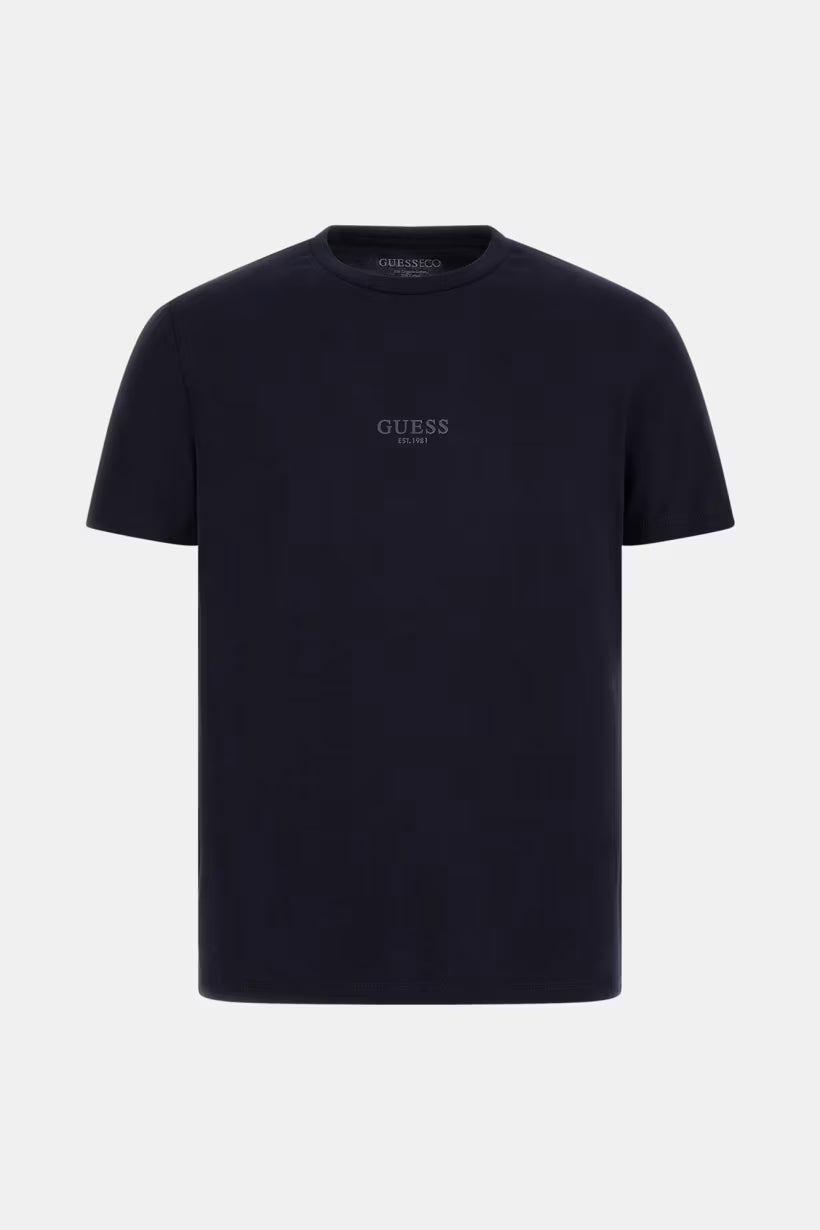 GUESS - T-shirt con logo gommato uomo