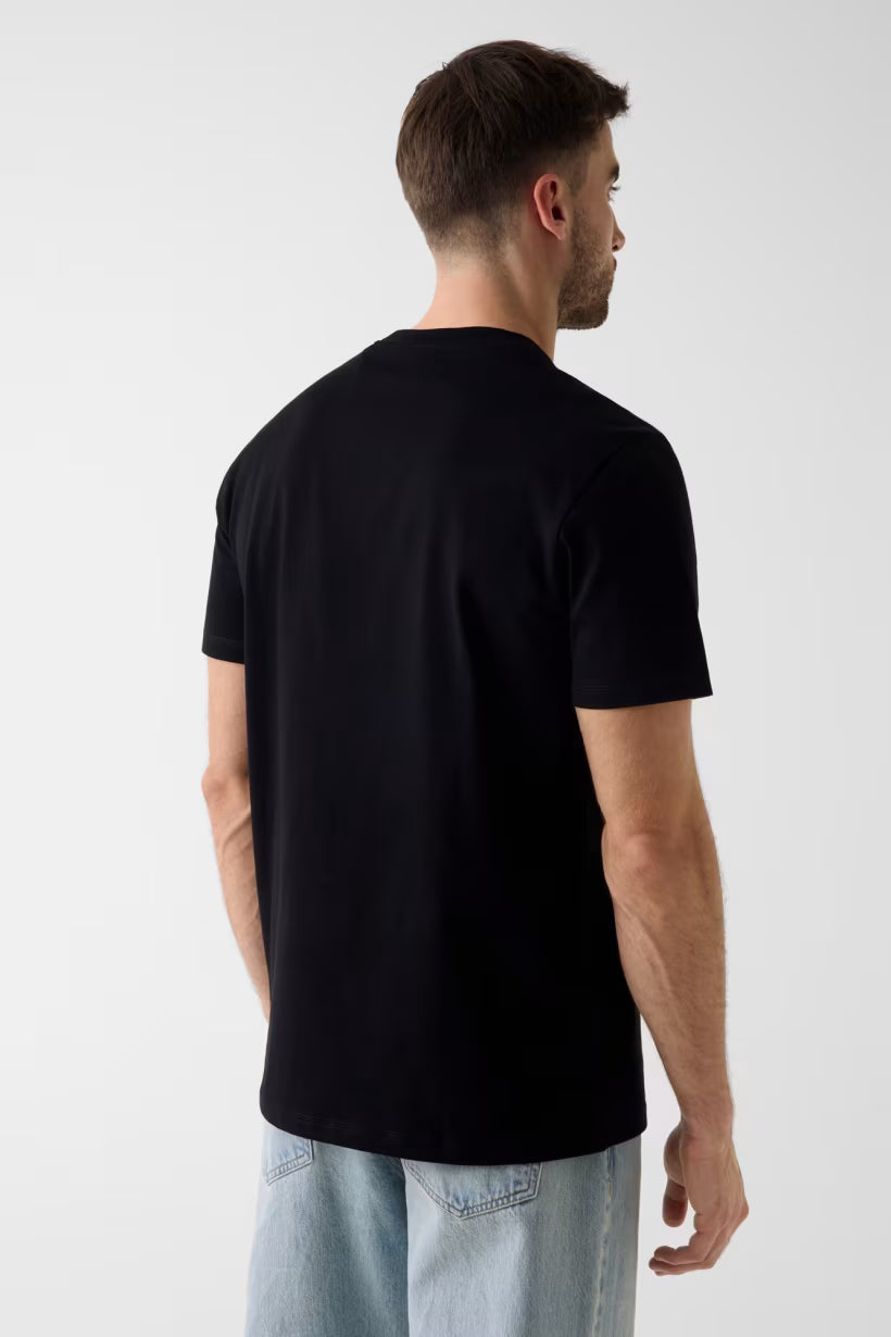 GUESS - T-shirt con logo ricamato uomo
