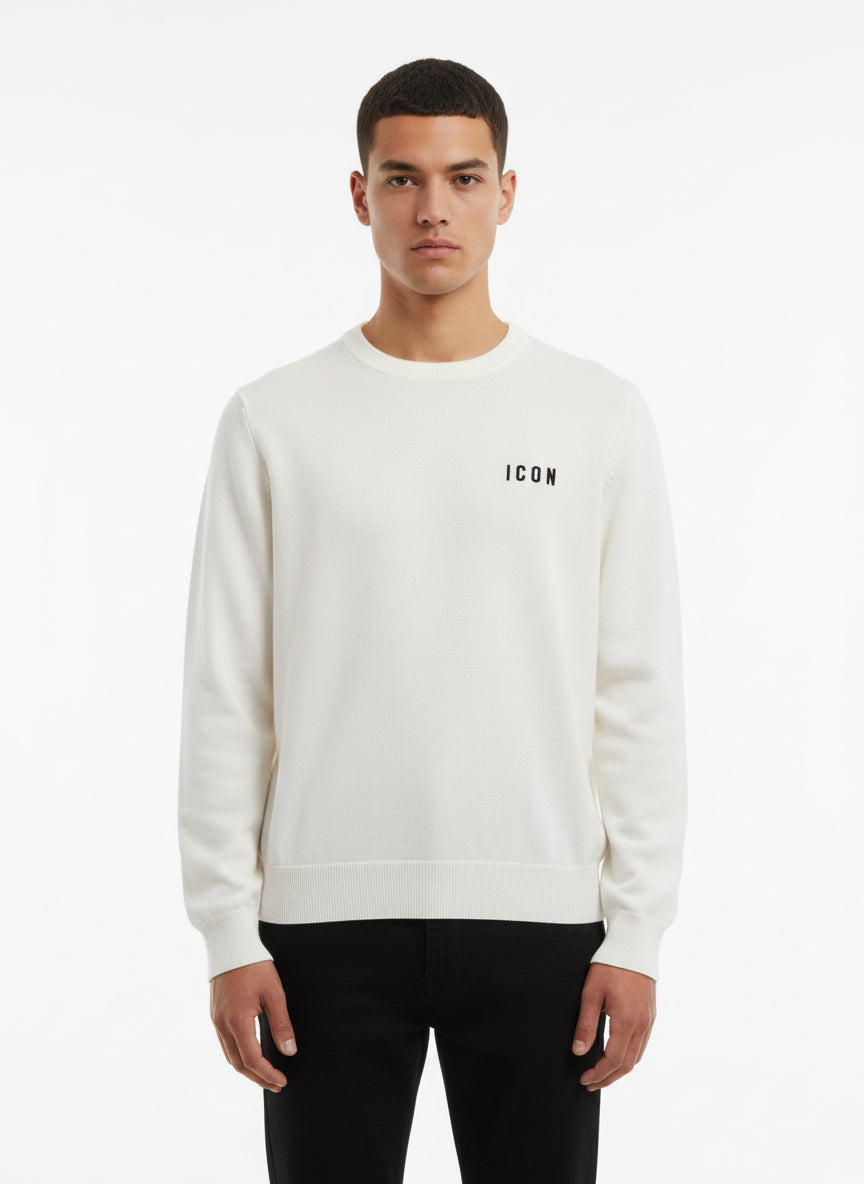 ICON - Maglioncino con mini logo uomo