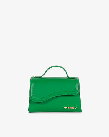 VIVIENNE D - Borsa LONDRA verde a mano