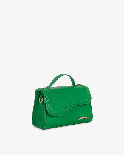 VIVIENNE D - Borsa LONDRA verde a mano