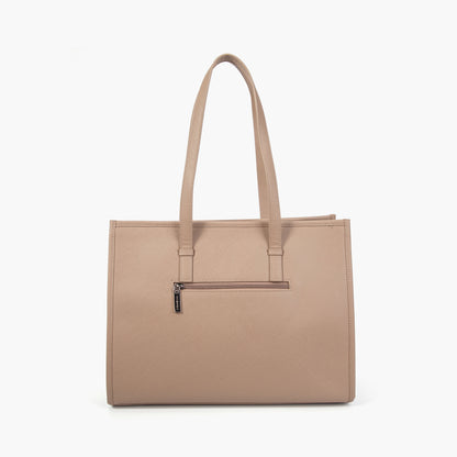 VIVIENNE D - Shopper saffiano  camel