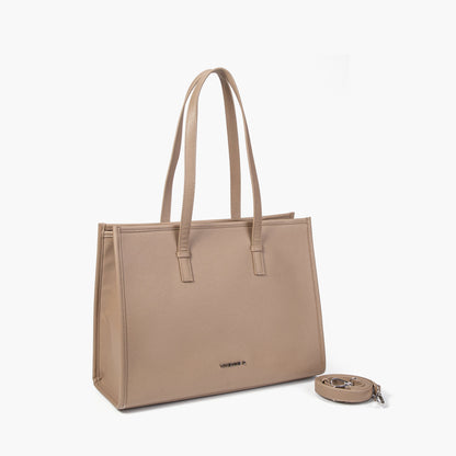 VIVIENNE D - Shopper saffiano  camel