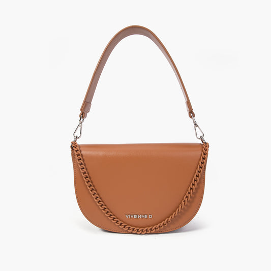 VIVIENNE D - Pochette essential cuoio