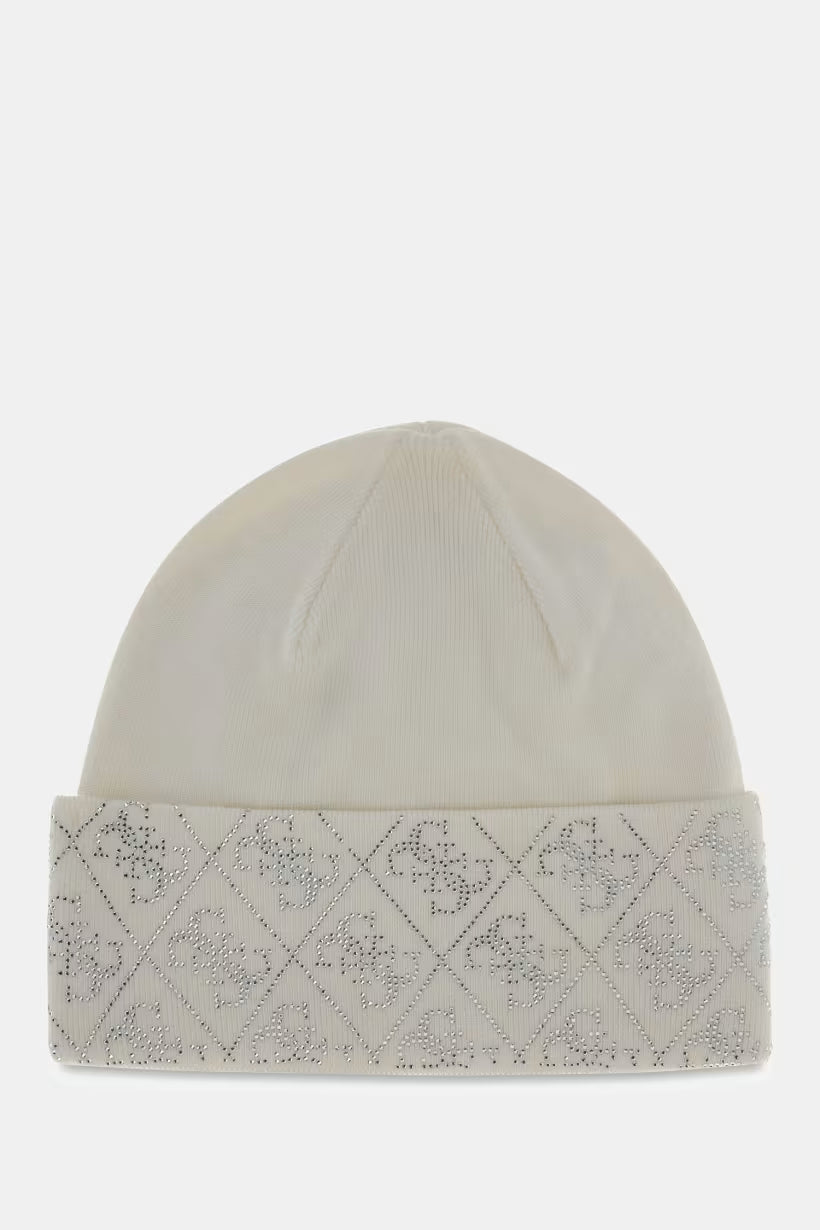 GUESS - Cappello con logo 4G in strass donna