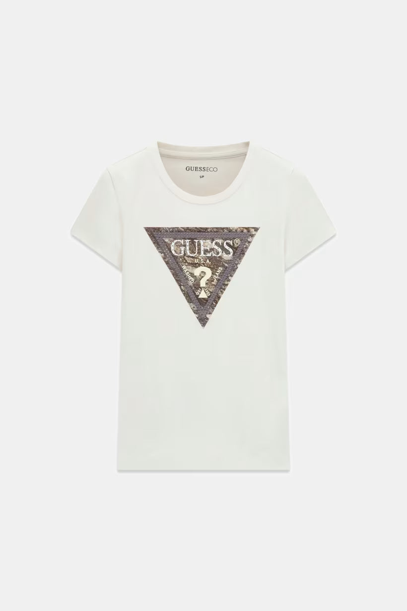 GUESS - T-shirt con logo stampato donna