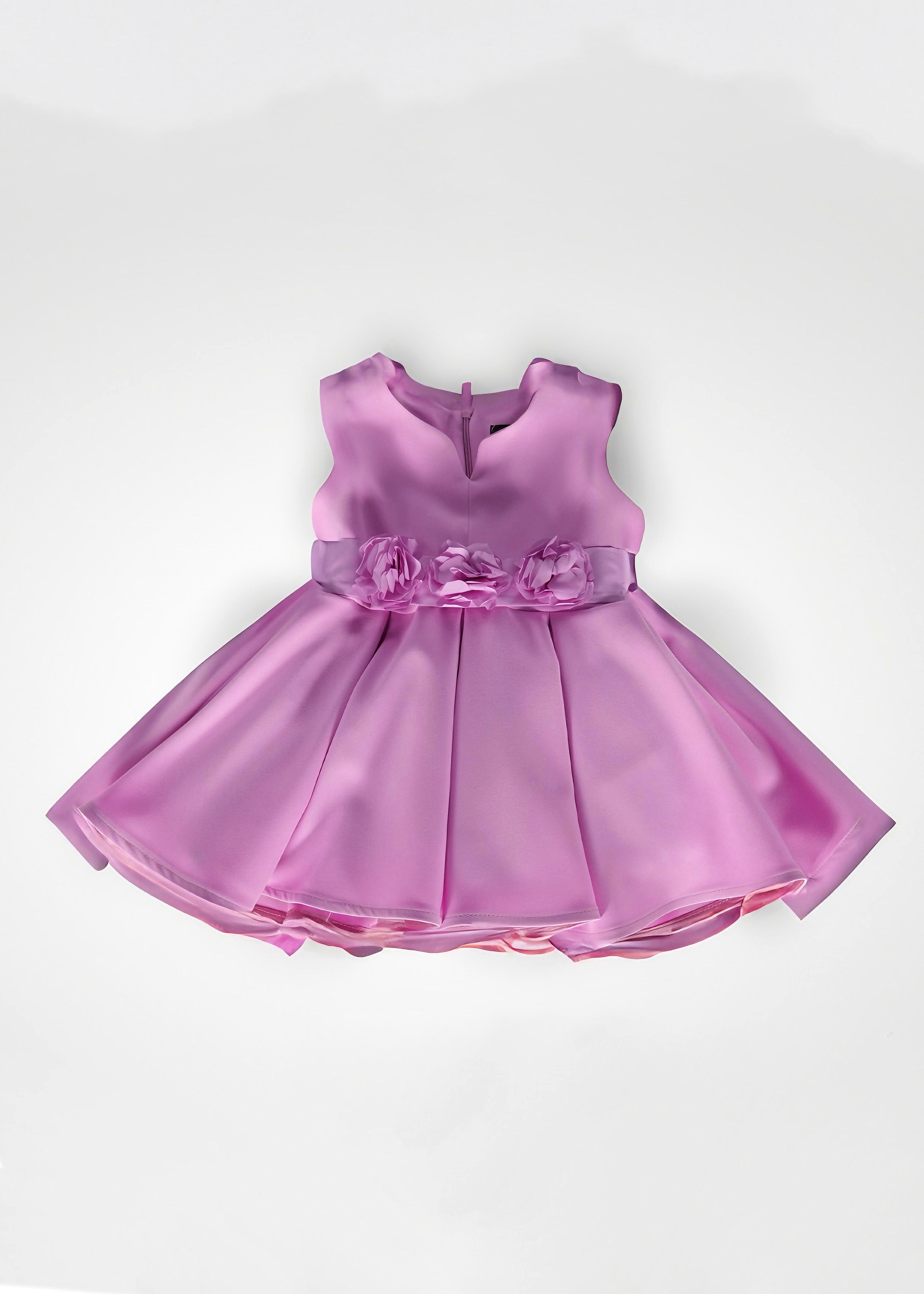 FUN FUN - COUTURE - Abitino glicine con fascia floreale in vita