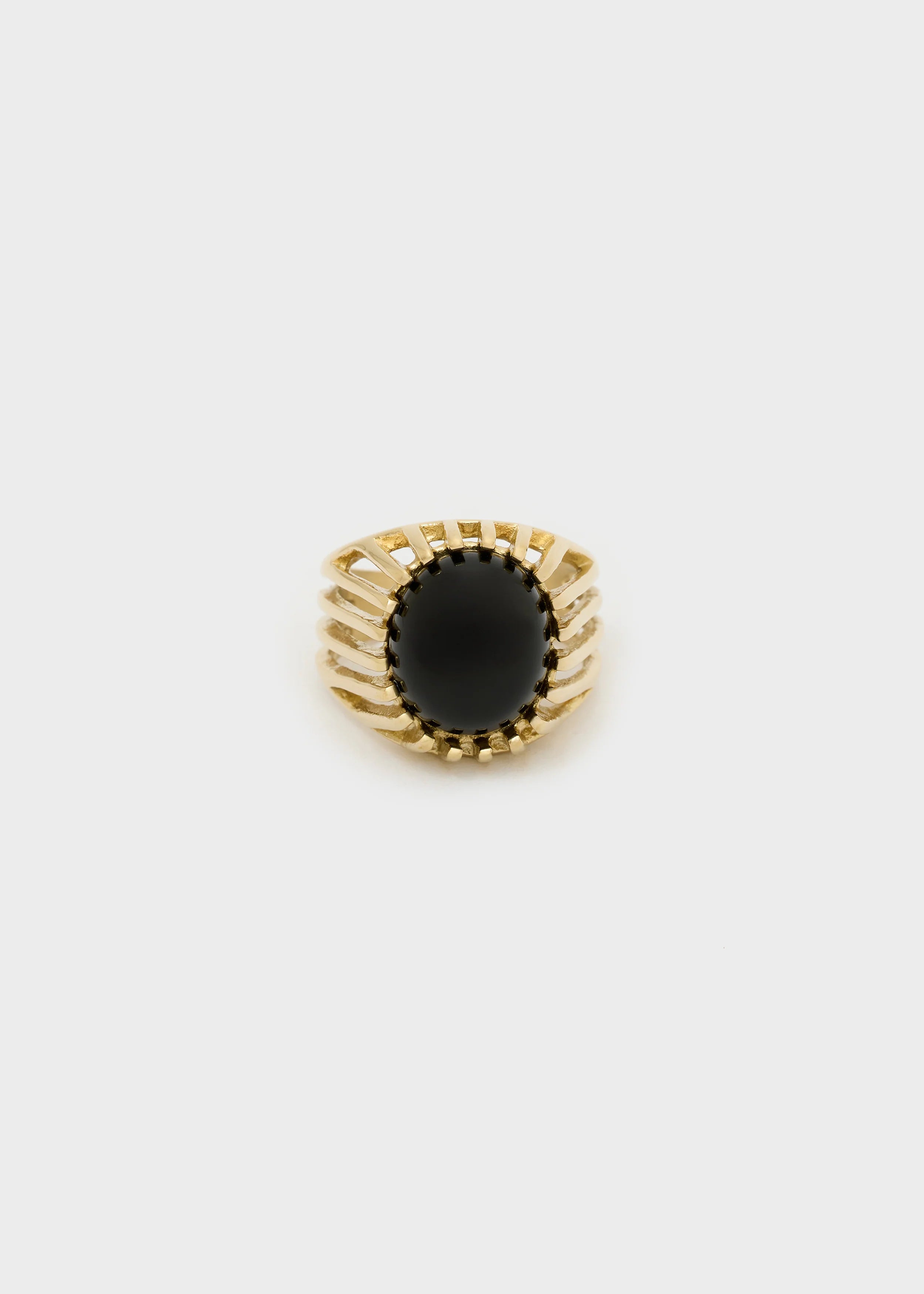 NALI - Anello ALINA con pietra nera