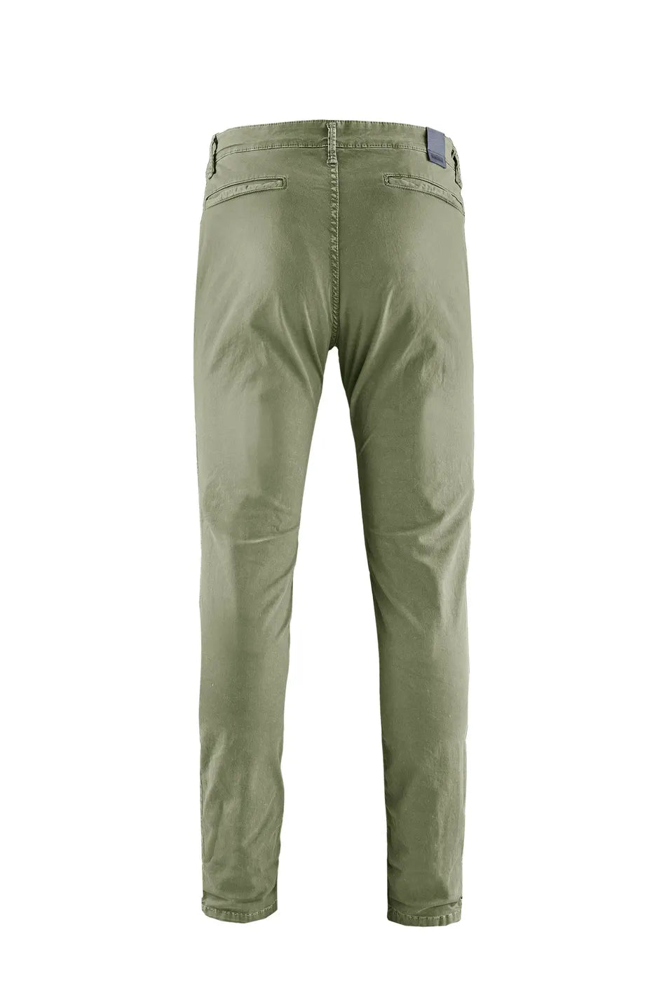 BOMBOOGIE - Pantalone slim grigio in cotone