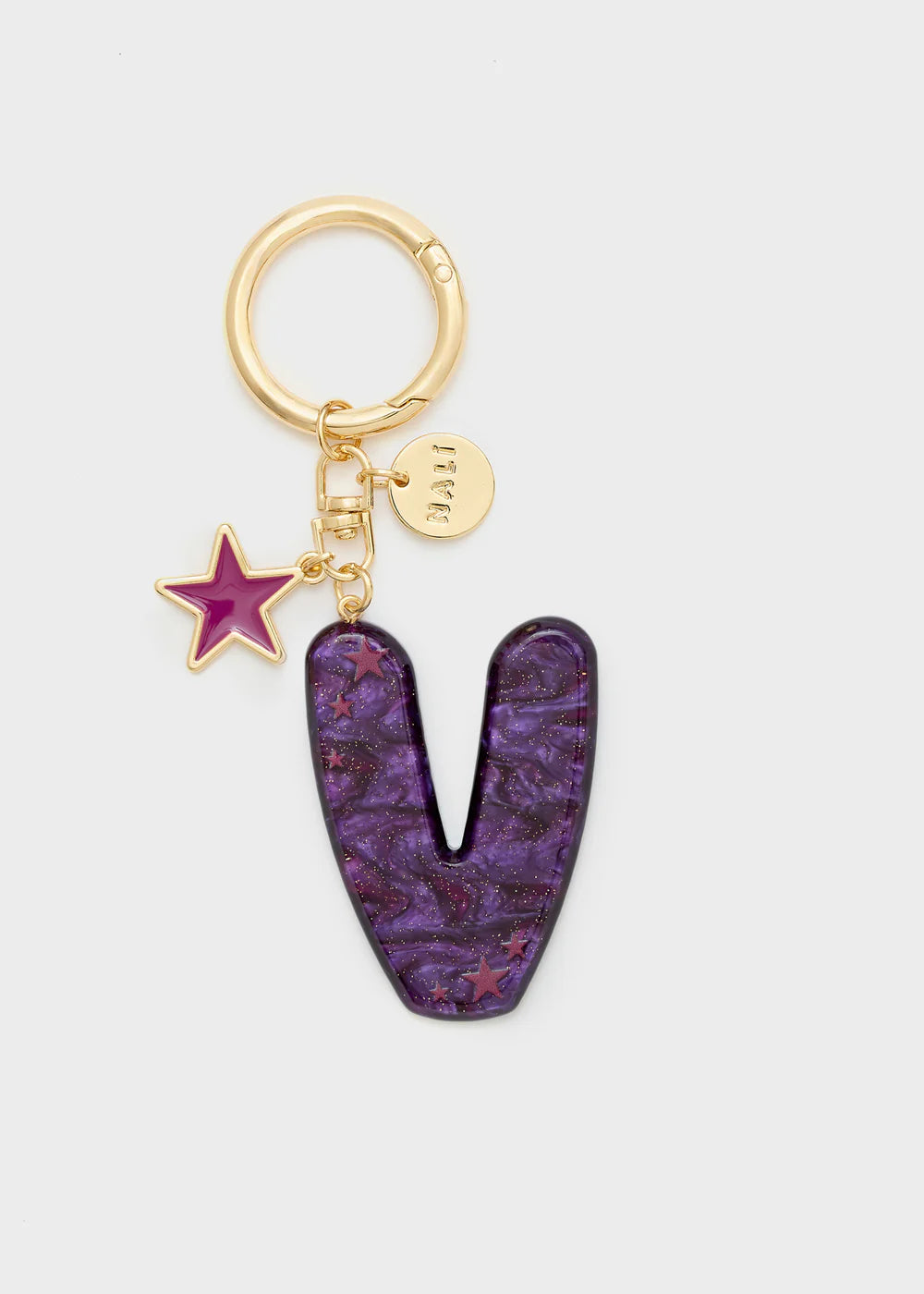 NALI - Portachiavi LETTERA con charms