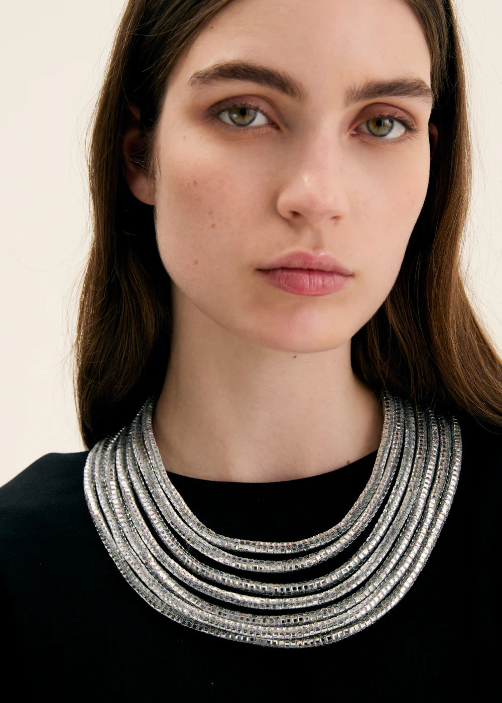 NALI - Collana MULTIFILO in strass donna