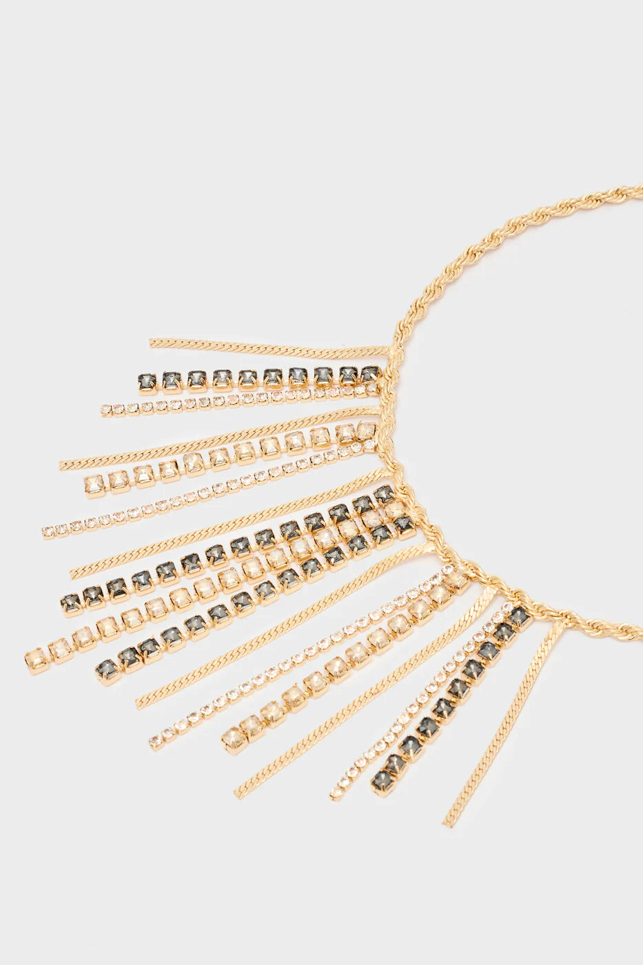 NALI - Collana KAI con frange in strass donna