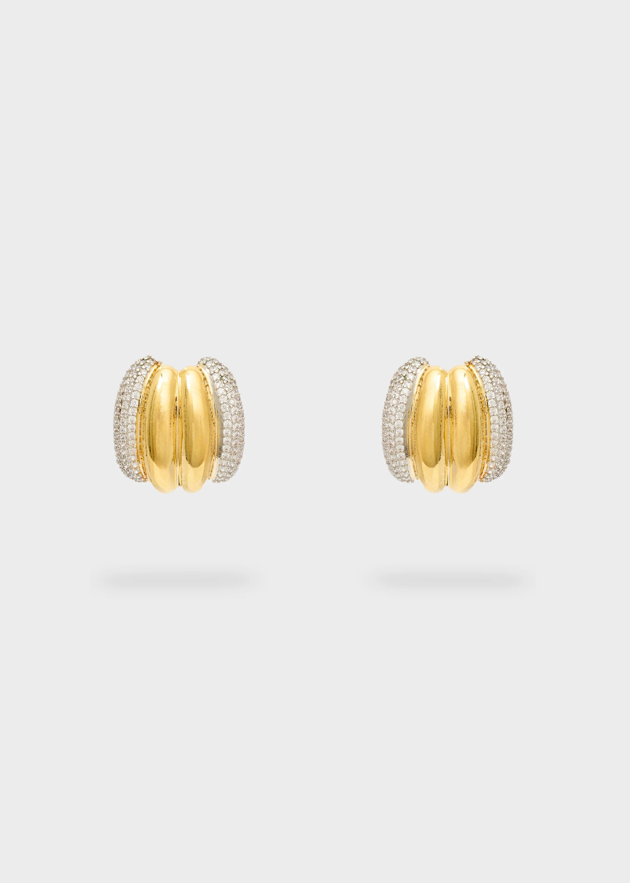 NALI - Orecchini MULTIFASCIA con zirconi