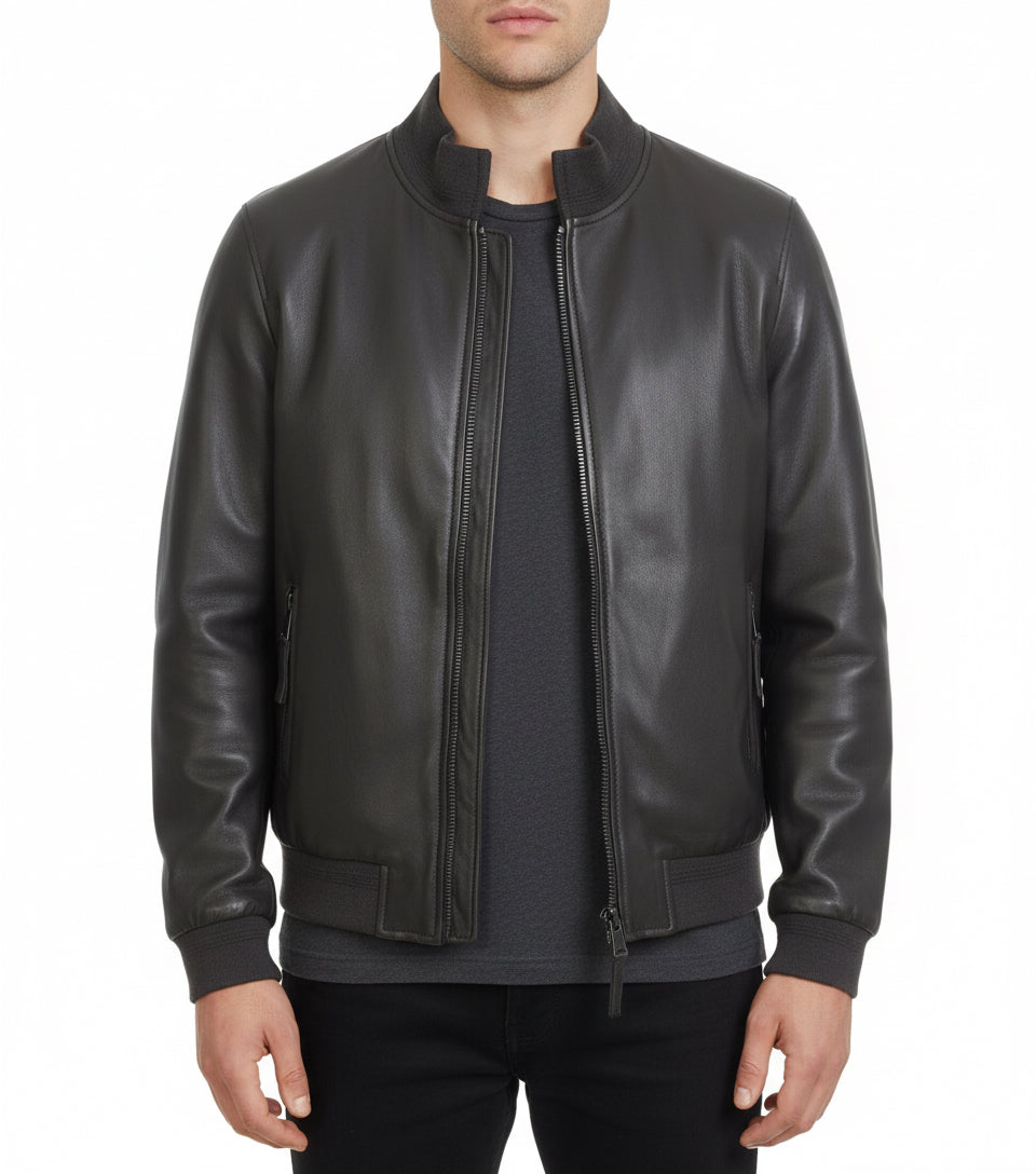 GIANNI LUPO - Giubbotto in ecopelle imbottito uomo reversibile