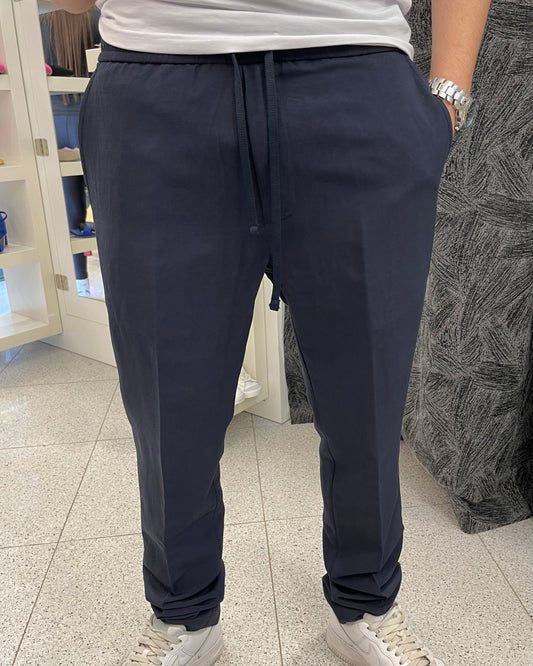 LIU-JO UOMO -  Pantalone in lino blu