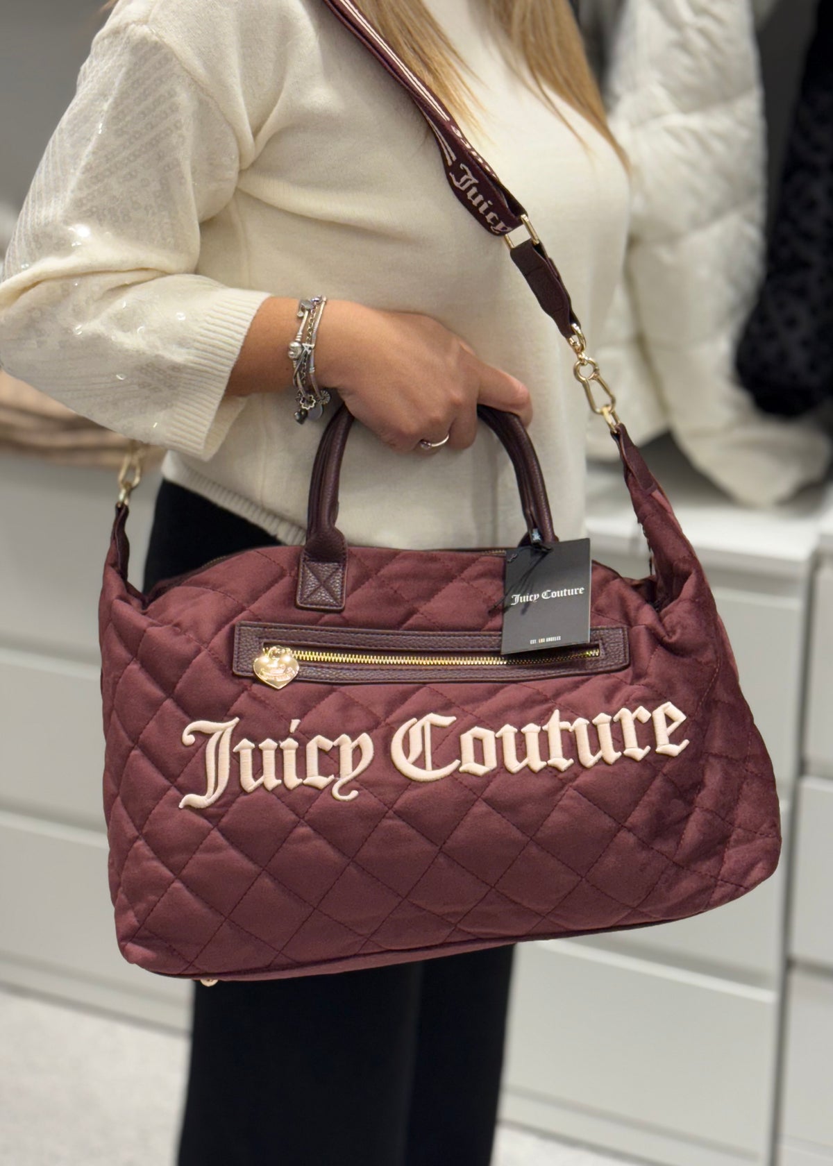 JUICY COUTURE - Borsa WEEKENDER in velluto