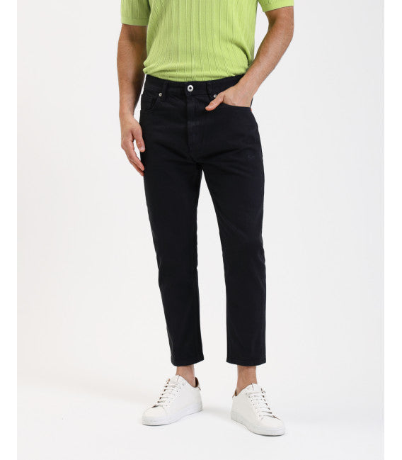 GIANNI LUPO - Jeans nero CARROT uomo