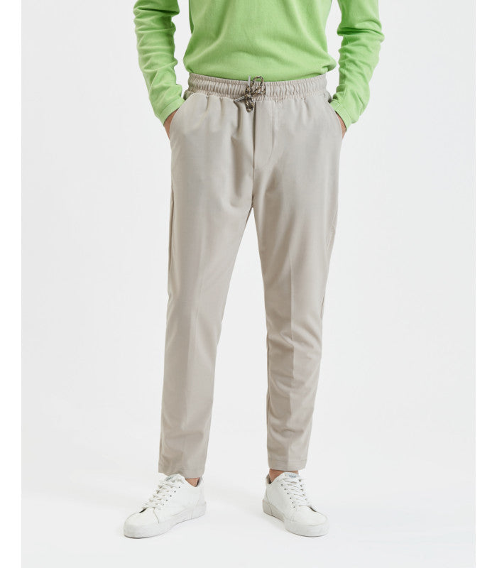 GIANNI LUPO - Pantalaccio beige con coulisse uomo