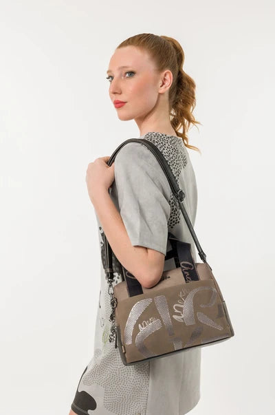 ANEKKE - Borsa con manico TAUPE
