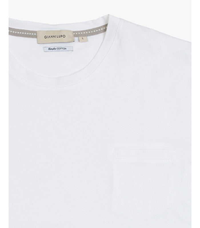 GIANNI LUPO - T-Shirt con taschino uomo