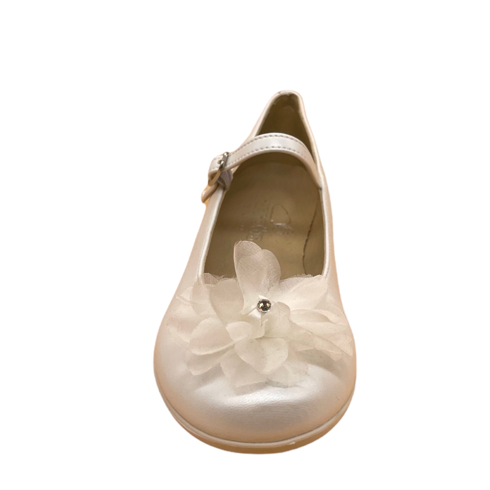 CARROTS - Ballerina elegante bianco perla da cerimonia con fiore bambina/neonata