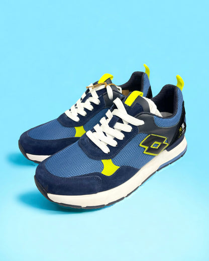 LOTTO LEGGENDA - Sneakers Tokyo Shibuya blu con dettagli giallo fluo