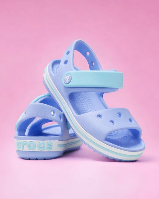 CROCS - Ciabattina lilla e azzurro