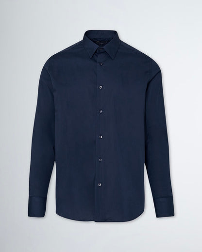 LIU-JO UOMO- Camicia blu scuro manica lunga